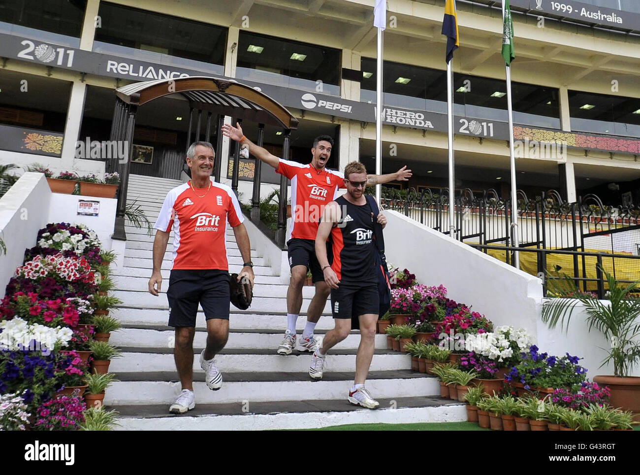 Cricket - 2011 ICC Cricket World Cup - Inghilterra sessione di formazione - Vidarbha Associazione Cricket Stadium Foto Stock