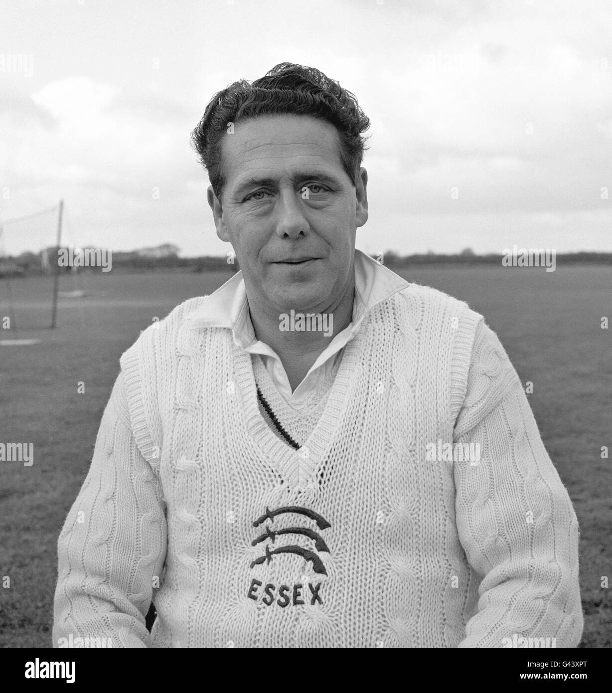 Cricket - Essex County Cricket Club - Photocall. Trevor Bailey, Essex County Cricket Club Foto Stock