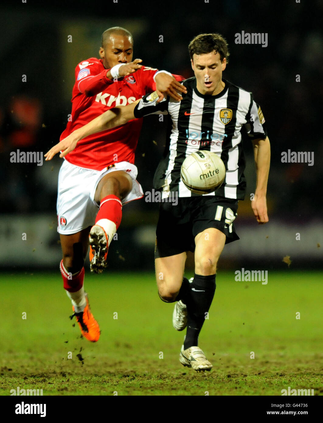 Calcio - npower Football League One - Notts County v Charlton Athletic - Meadow Lane Foto Stock