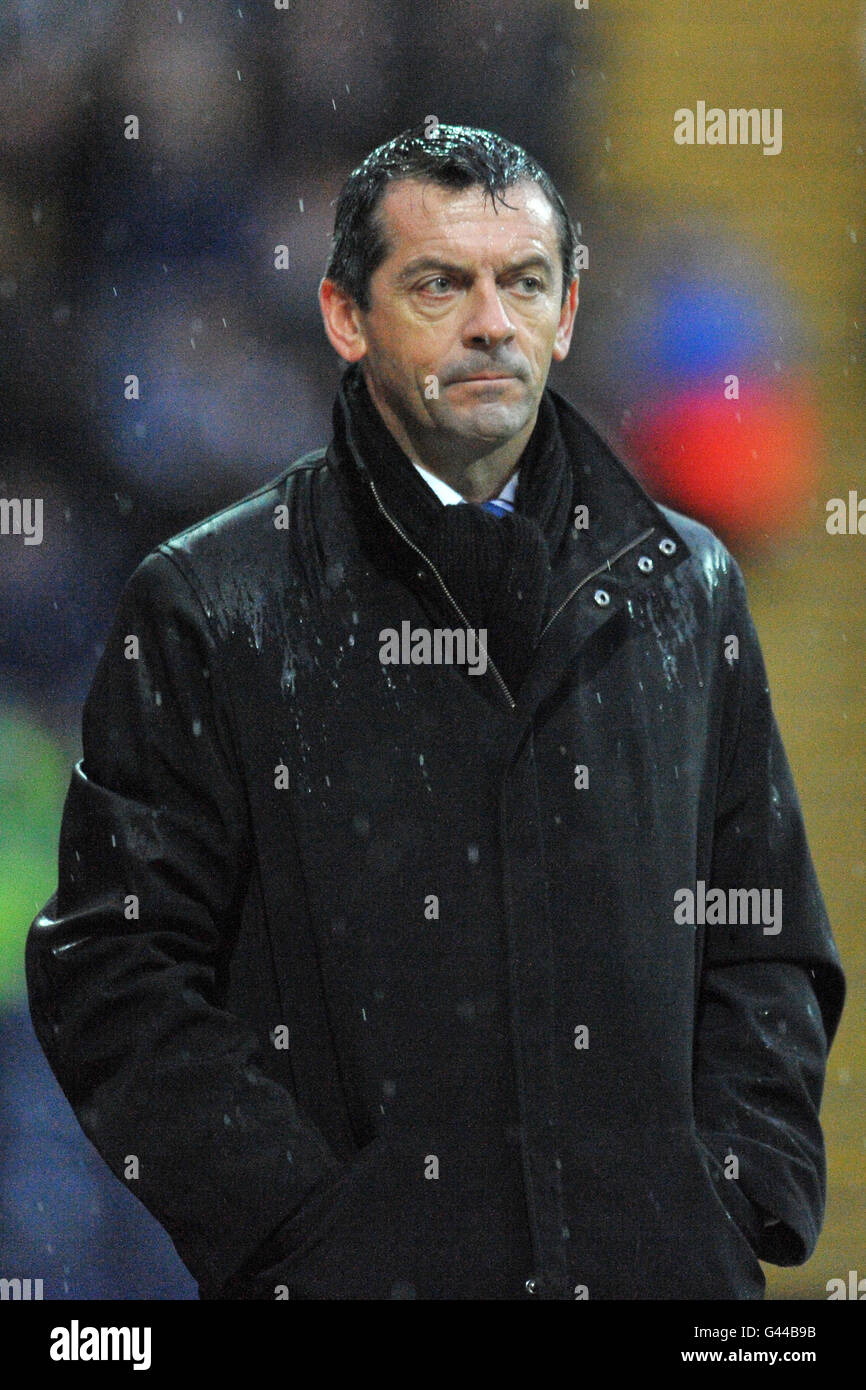 Calcio - Npower Football League Championship - Preston North End v Leicester City - Deepdale. Phil Brown, responsabile di Preston North End Foto Stock