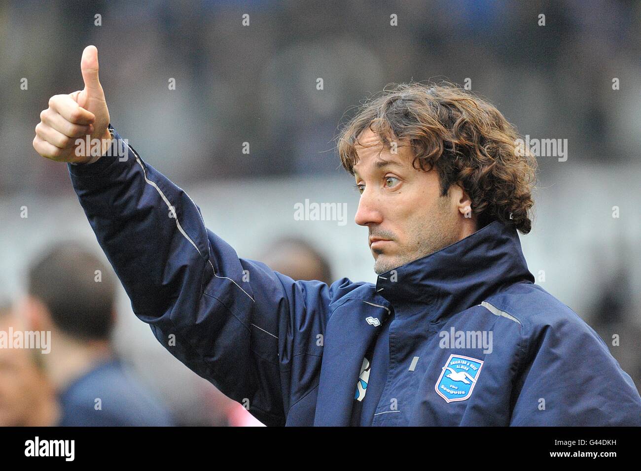 Calcio - fa Cup - Fifth Round - Stoke City / Brighton and Hove Albion - Britannia Stadium. Mauricio TARicco, Brighton & Hove Albion giocatore/allenatore Foto Stock