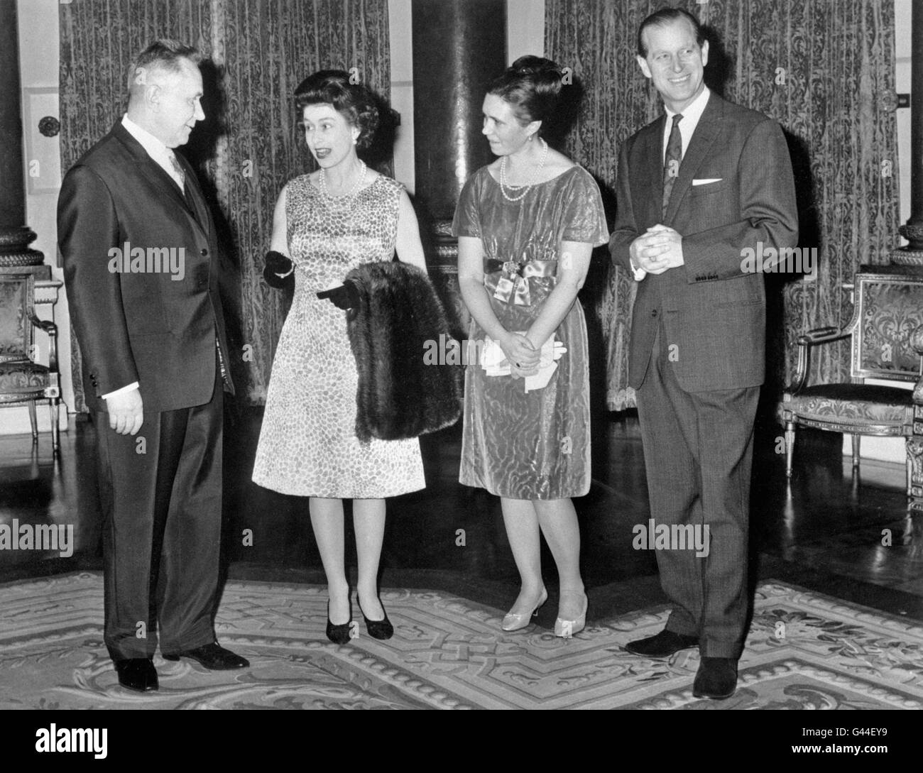 Royalty - presidente sovietico Kosygin visita - Buckingham Palace di Londra Foto Stock