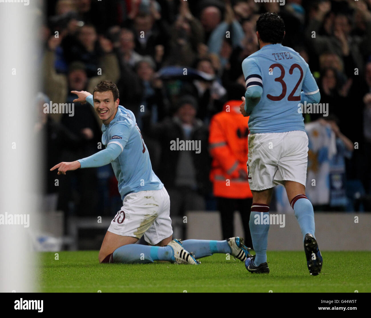 Soccer - UEFA Europa League - Round di 32 - Seconda tappa - Manchester City v Aris Salonicco - City of Manchester Stadium Foto Stock