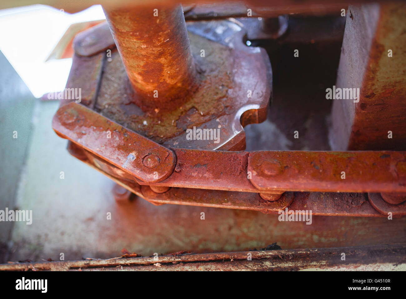 catena arrugginita Foto Stock