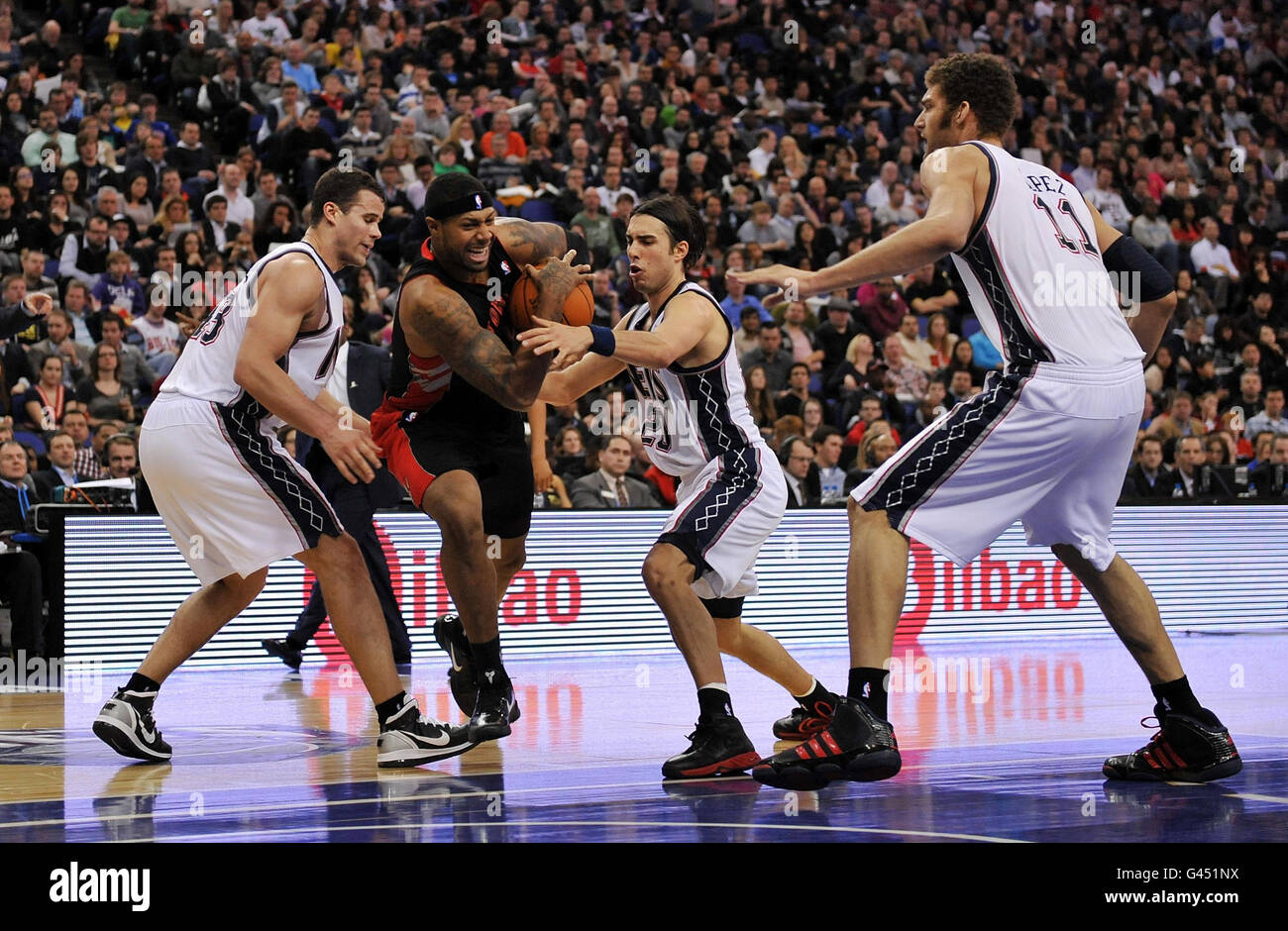 - Basket NBA - Gioco due - New Jersey Nets v Toronto Raptors - O2 Arena Foto Stock