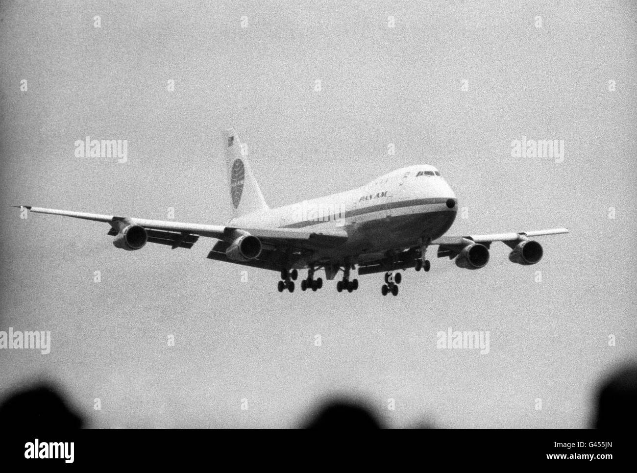 Trasporti - Boeing 747 Jumbo Jet - Aeroporto di Heathrow - Londra Foto Stock