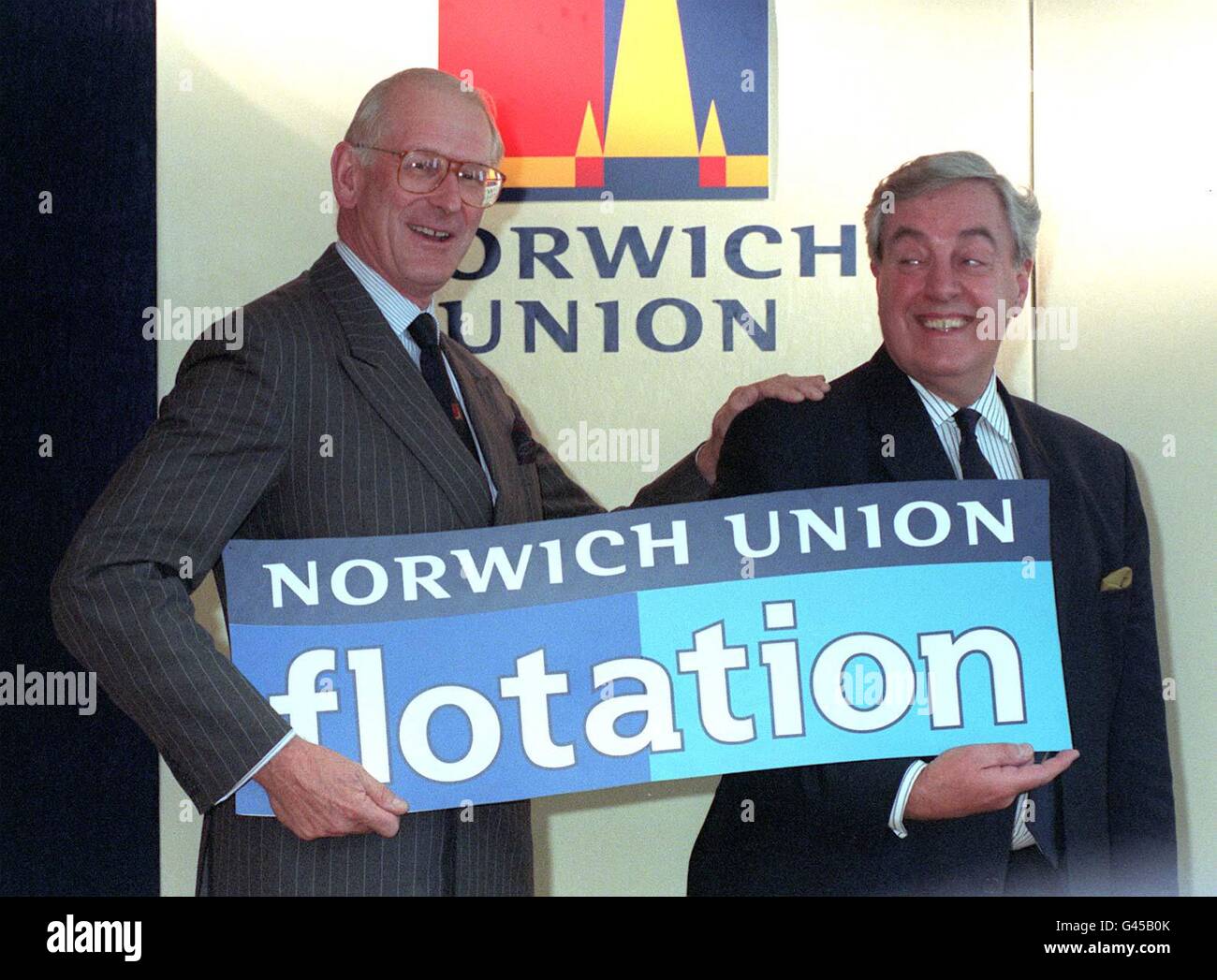 Norwich Union la flottazione Foto Stock