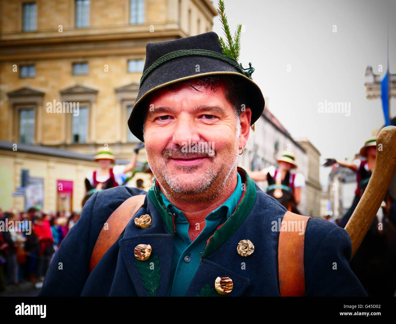 Europa Germania tedesco Oktoberfest Monaco di Baviera - Festa della Birra 2015. Foto Stock
