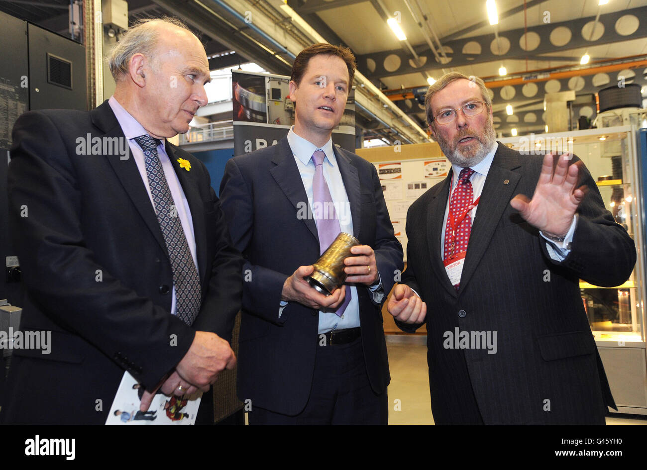 Nick Clegg visite Rotherham Foto Stock