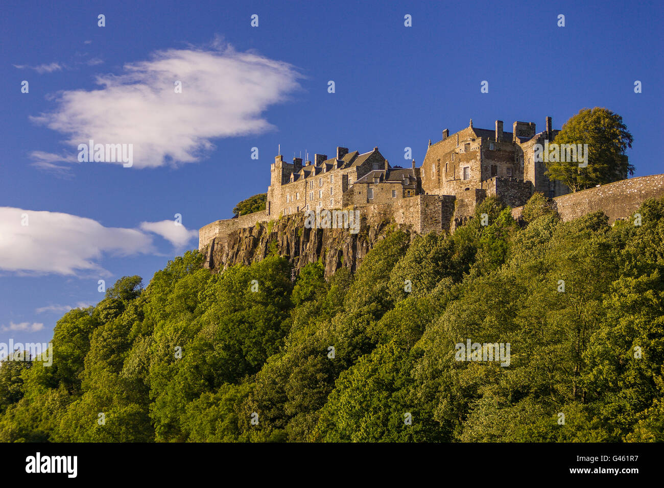 STIRLING, Scozia - il Castello di Stirling, sulla collina del castello. Foto Stock