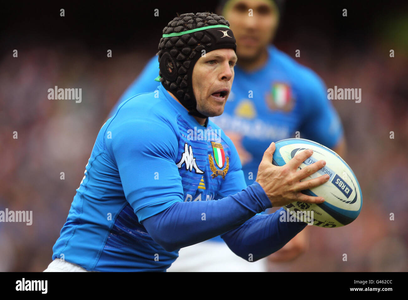 Rugby Union - RBS 6 Nations Championship 2011 - Scozia contro Italia - Murrayfield. Kris Burton, Italia Foto Stock