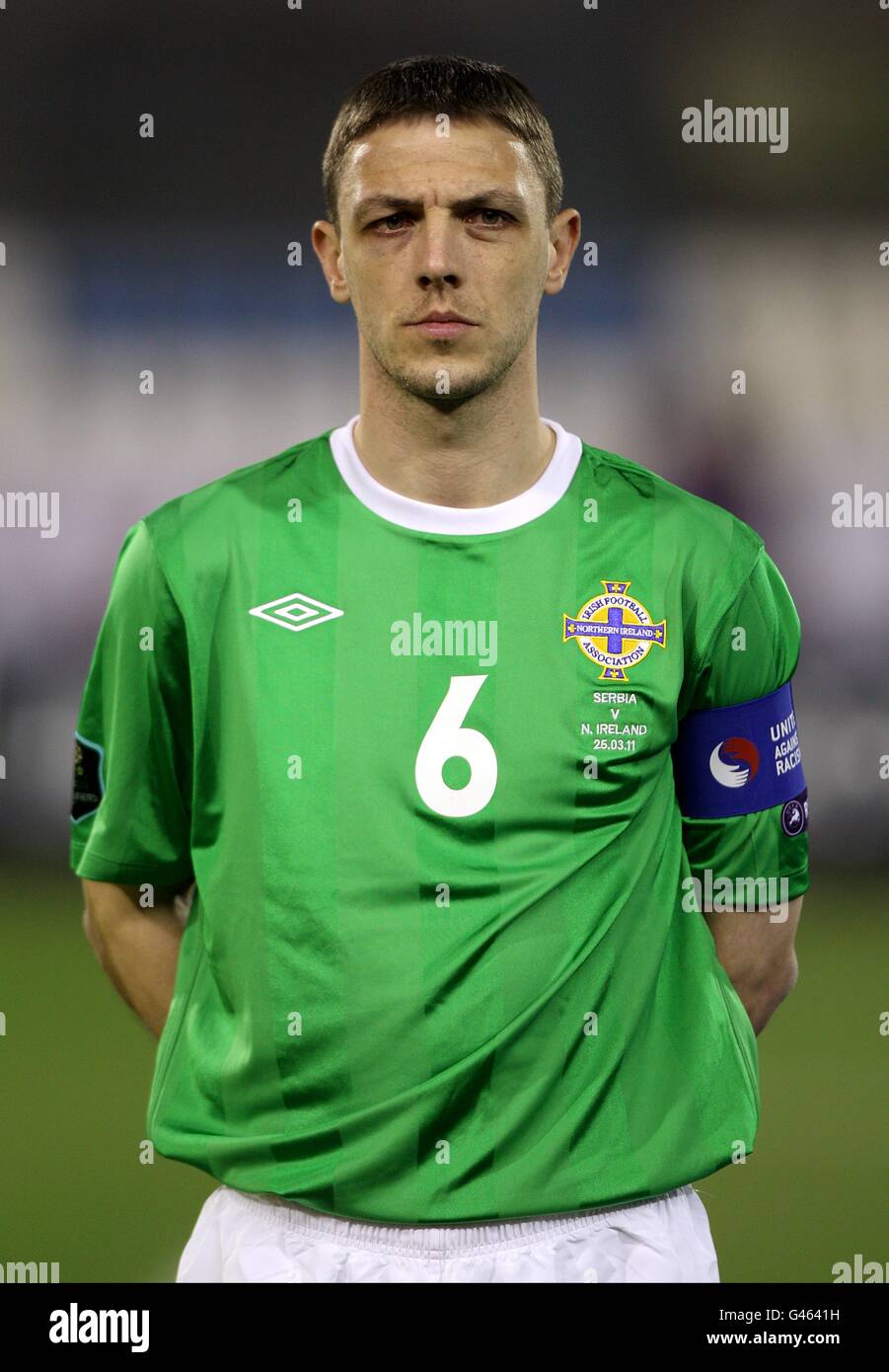 Calcio - UEFA Euro 2012 - Gruppo C - Serbia / Irlanda del Nord - Red Star Stadium. Chris Baird, Irlanda del Nord Foto Stock