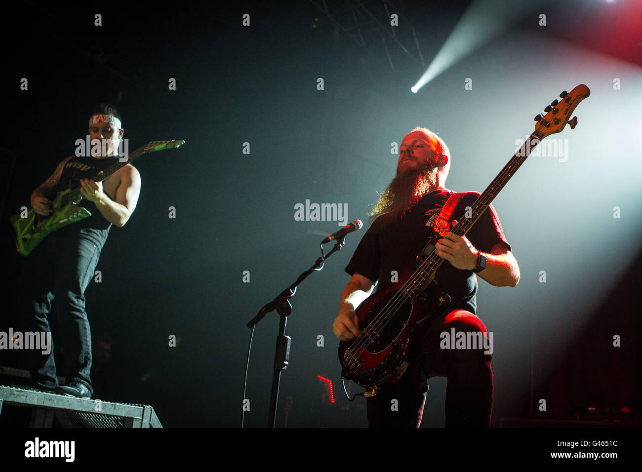 Milano,Italia xv di giugno 2016 Atreyu suona dal vivo all'Alcatraz, Milano. © Davide Merli / Alamy Live News Foto Stock