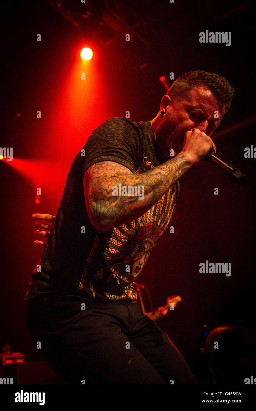Milano,Italia xv di giugno 2016 Atreyu suona dal vivo all'Alcatraz, Milano. © Davide Merli / Alamy Live News Foto Stock