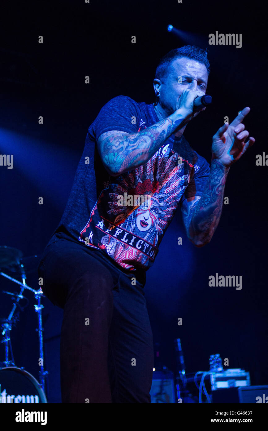 Milano,Italia xv di giugno 2016 Atreyu suona dal vivo all'Alcatraz, Milano. © Davide Merli / Alamy Live News Foto Stock