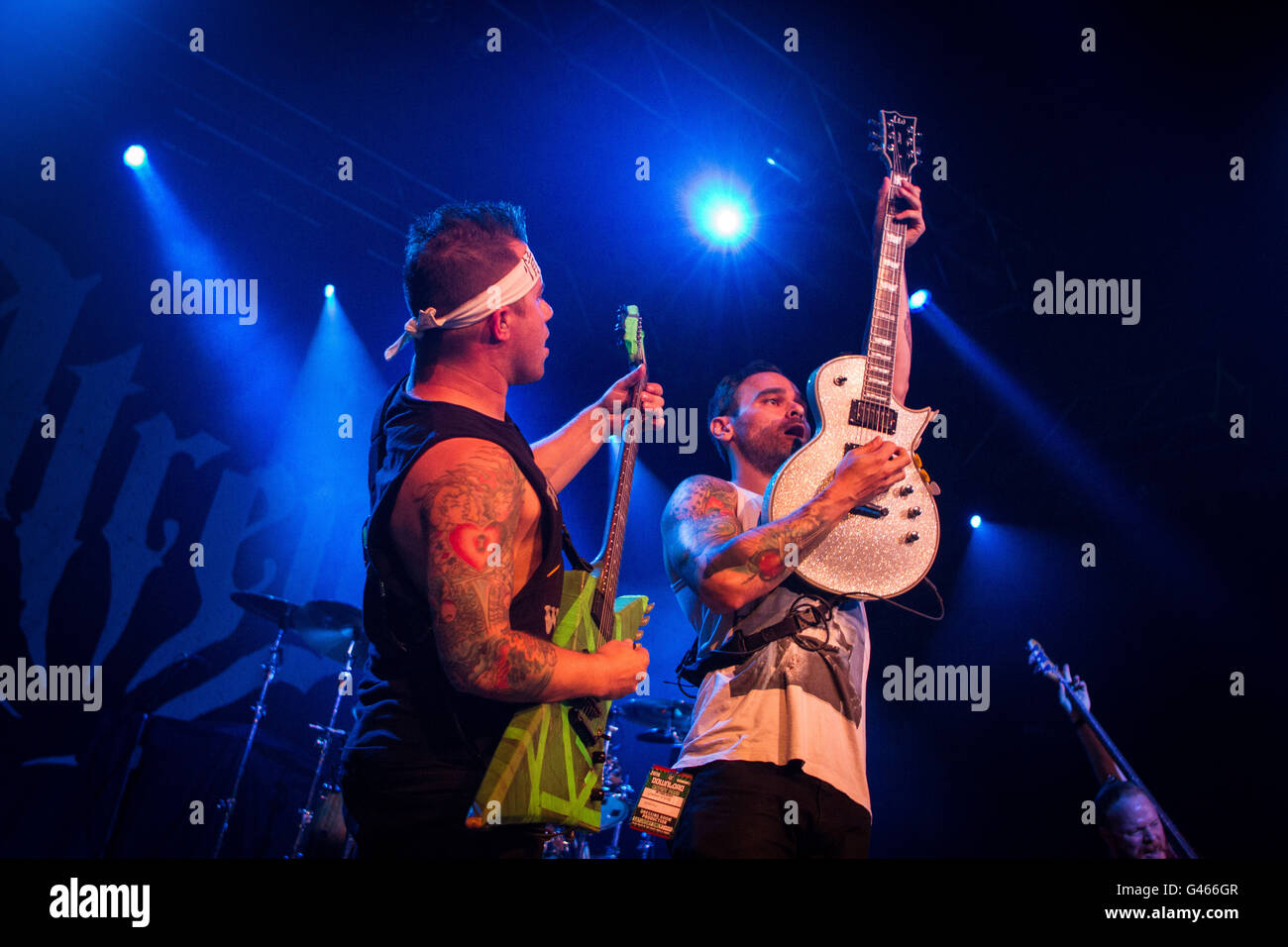 Milano,Italia xv di giugno 2016 Atreyu suona dal vivo all'Alcatraz, Milano. © Davide Merli / Alamy Live News Foto Stock