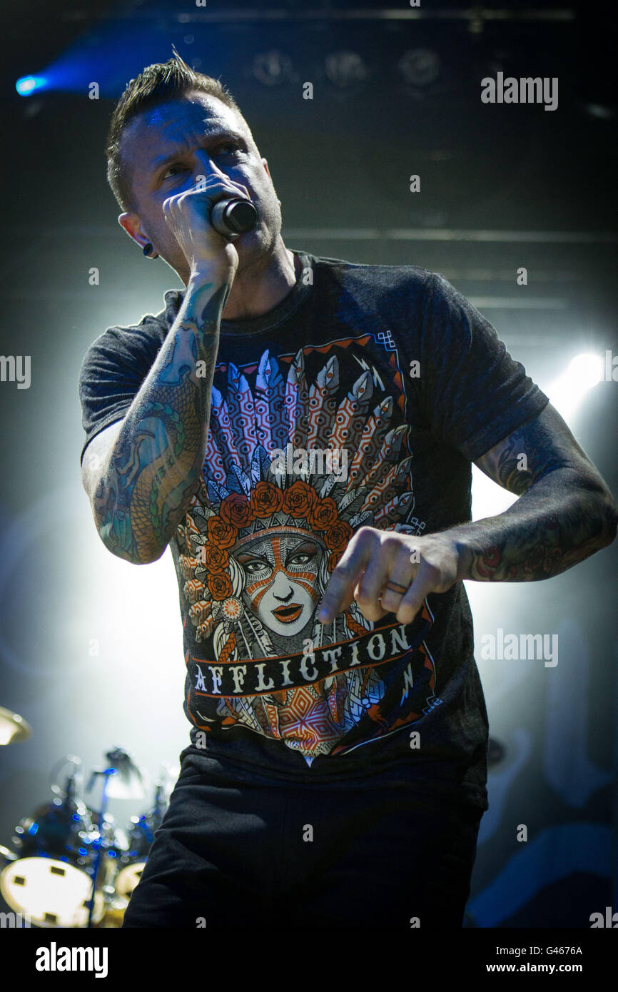 Milano,Italia xv di giugno 2016 Atreyu suona dal vivo all'Alcatraz, Milano. © Davide Merli / Alamy Live News Foto Stock