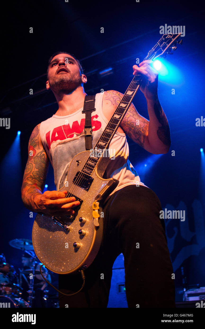 Milano,Italia xv di giugno 2016 Atreyu suona dal vivo all'Alcatraz, Milano. © Davide Merli / Alamy Live News Foto Stock
