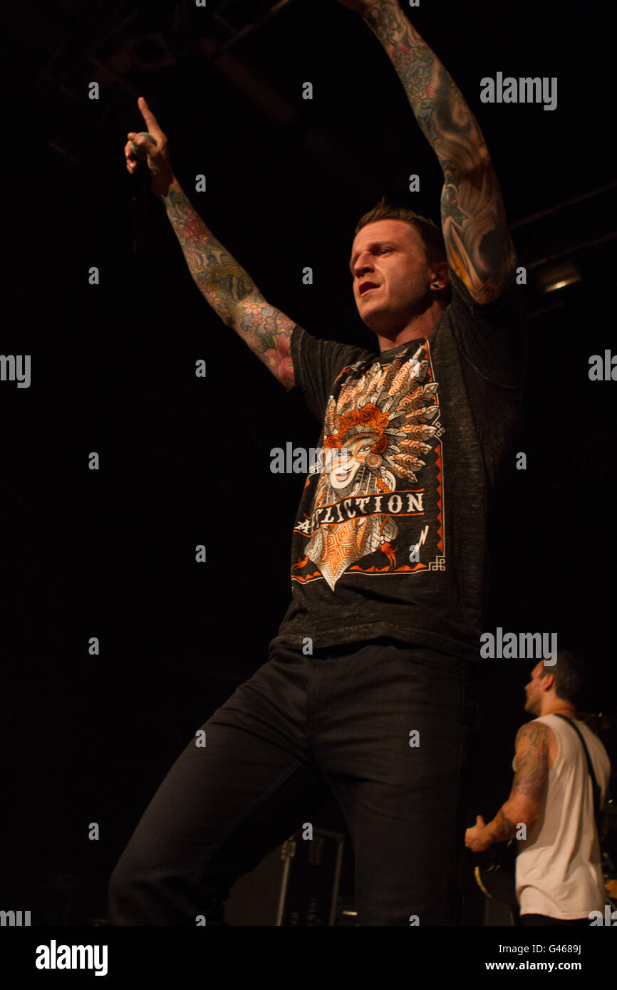 Milano,Italia xv di giugno 2016 Atreyu suona dal vivo all'Alcatraz, Milano. © Davide Merli / Alamy Live News Foto Stock