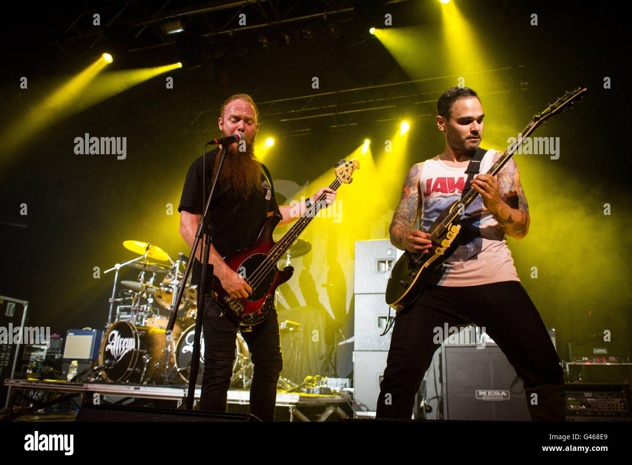 Milano,Italia xv di giugno 2016 Atreyu suona dal vivo all'Alcatraz, Milano. © Davide Merli / Alamy Live News Foto Stock