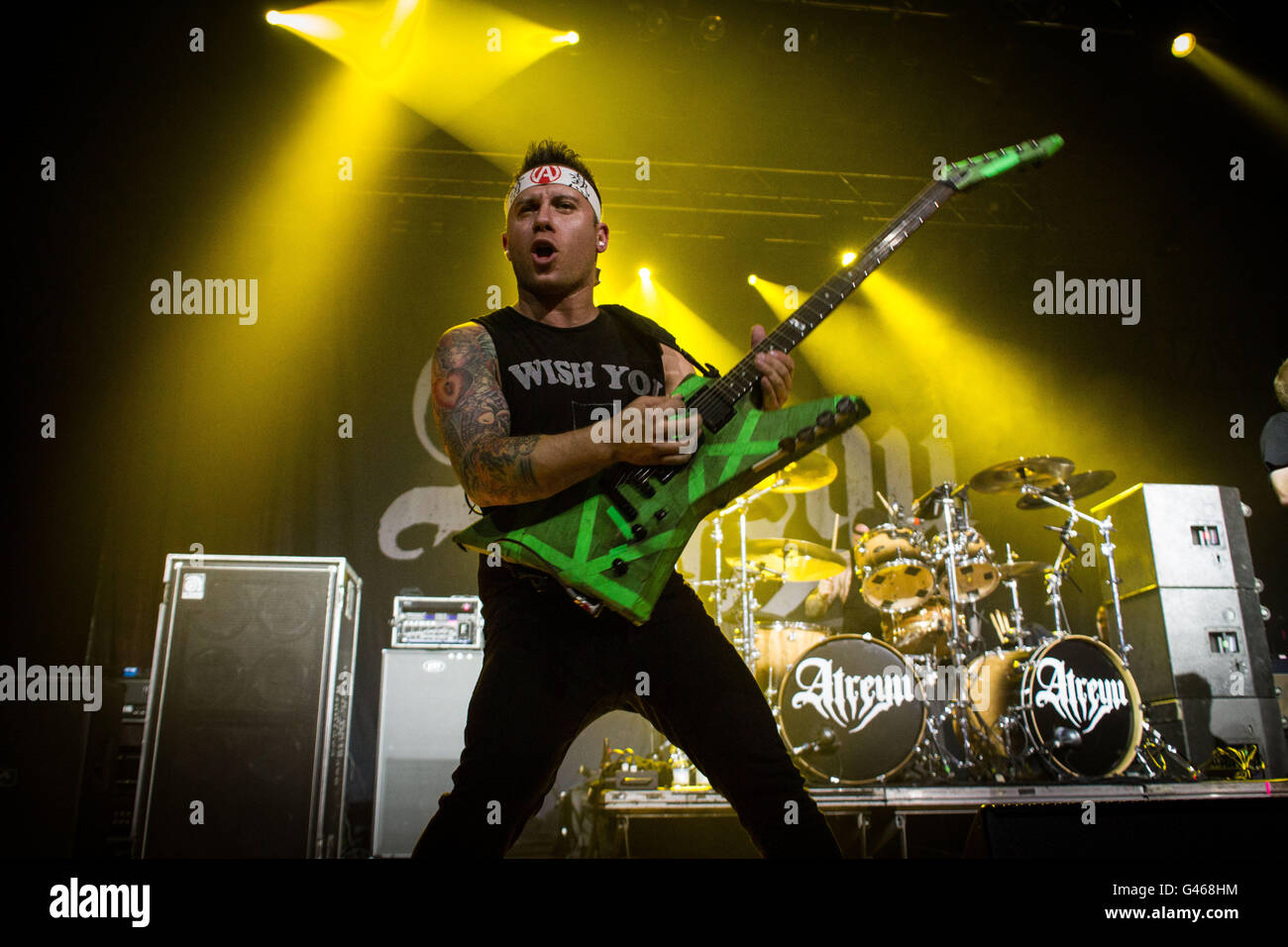Milano,Italia xv di giugno 2016 Atreyu suona dal vivo all'Alcatraz, Milano. © Davide Merli / Alamy Live News Foto Stock