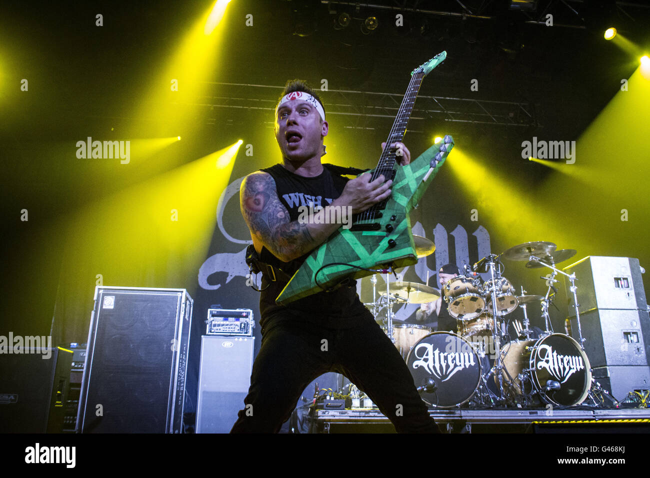 Milano,Italia xv di giugno 2016 Atreyu suona dal vivo all'Alcatraz, Milano. © Davide Merli / Alamy Live News Foto Stock