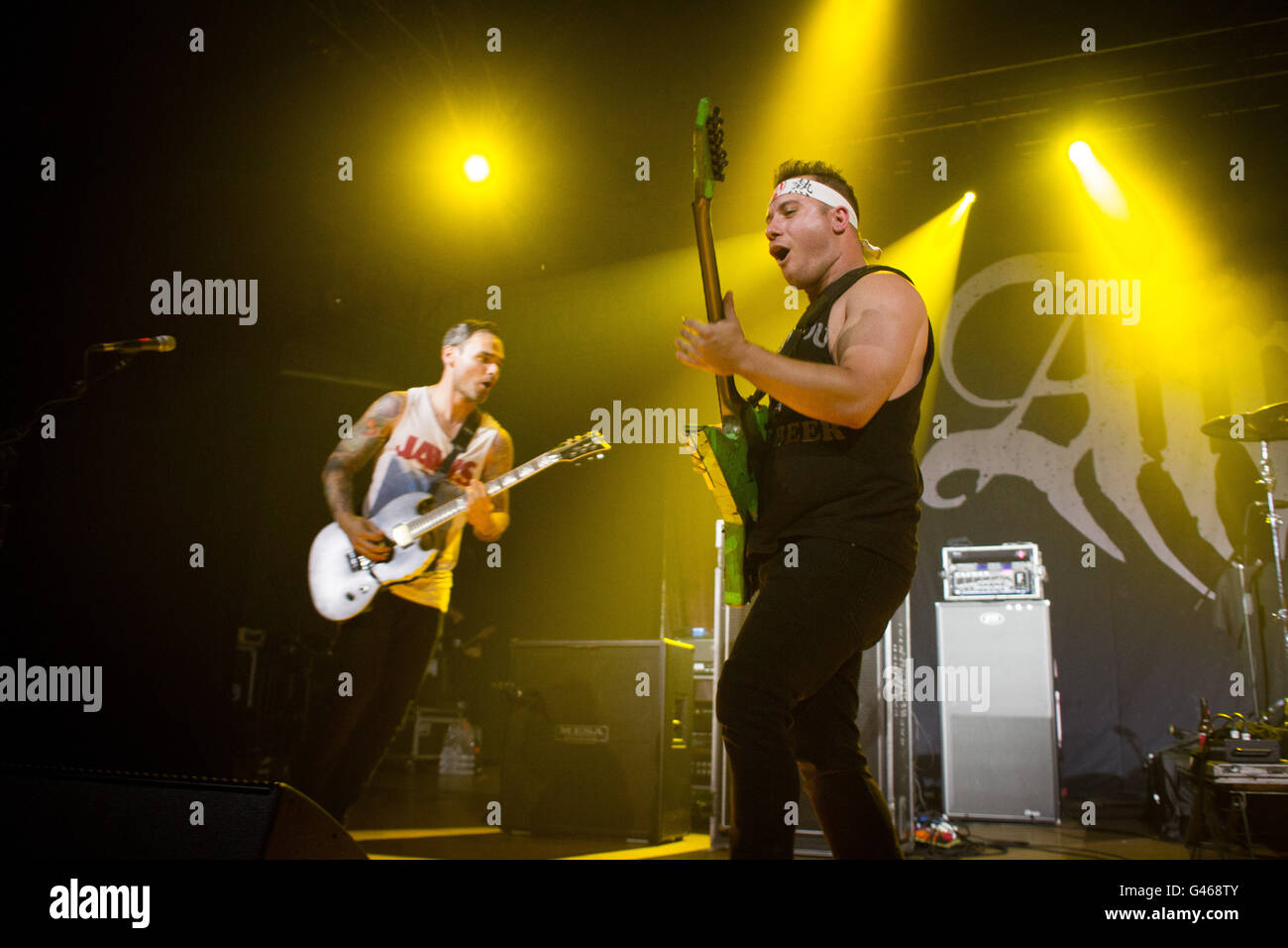 Milano,Italia xv di giugno 2016 Atreyu suona dal vivo all'Alcatraz, Milano. © Davide Merli / Alamy Live News Foto Stock