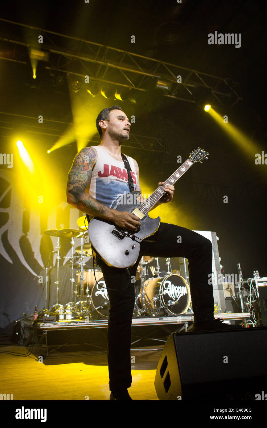 Milano,Italia xv di giugno 2016 Atreyu suona dal vivo all'Alcatraz, Milano. © Davide Merli / Alamy Live News Foto Stock