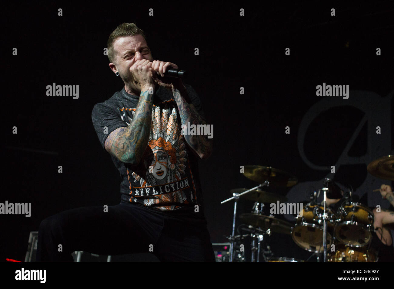 Milano,Italia xv di giugno 2016 Atreyu suona dal vivo all'Alcatraz, Milano. © Davide Merli / Alamy Live News Foto Stock