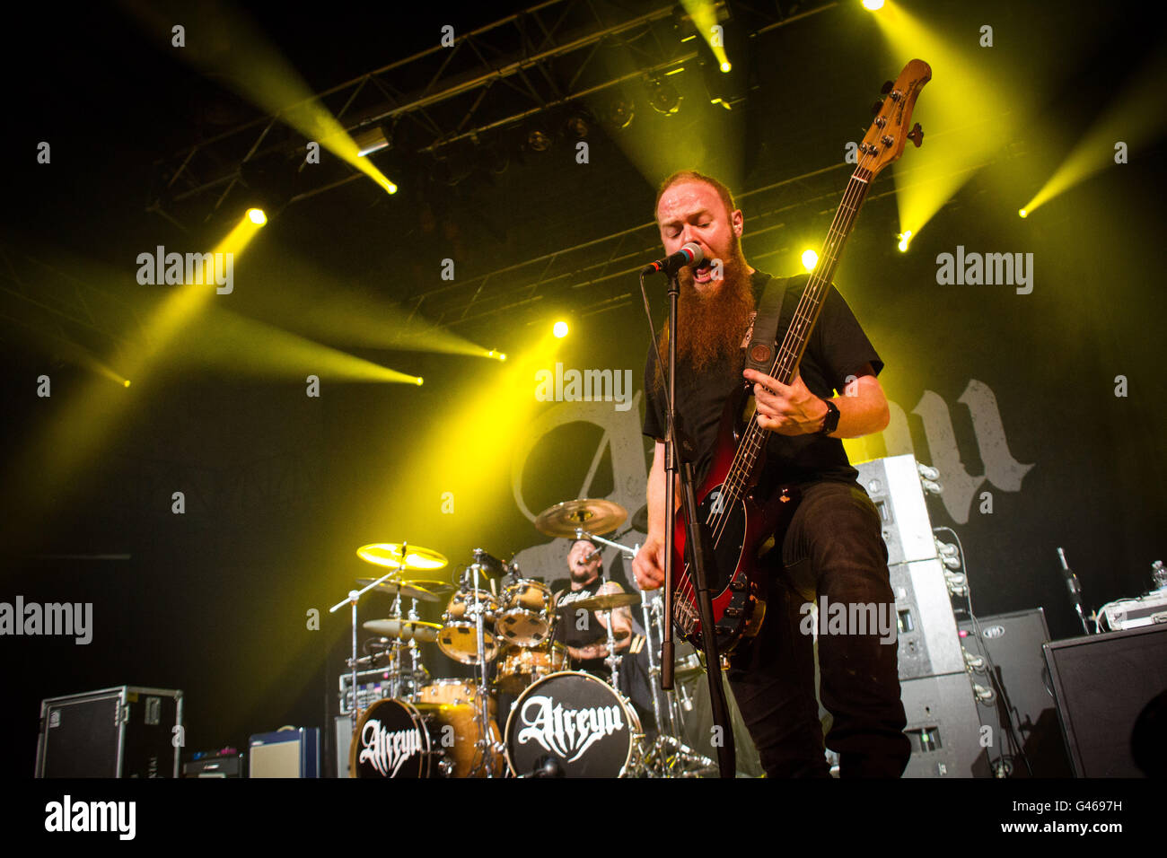 Milano,Italia xv di giugno 2016 Atreyu suona dal vivo all'Alcatraz, Milano. © Davide Merli / Alamy Live News Foto Stock