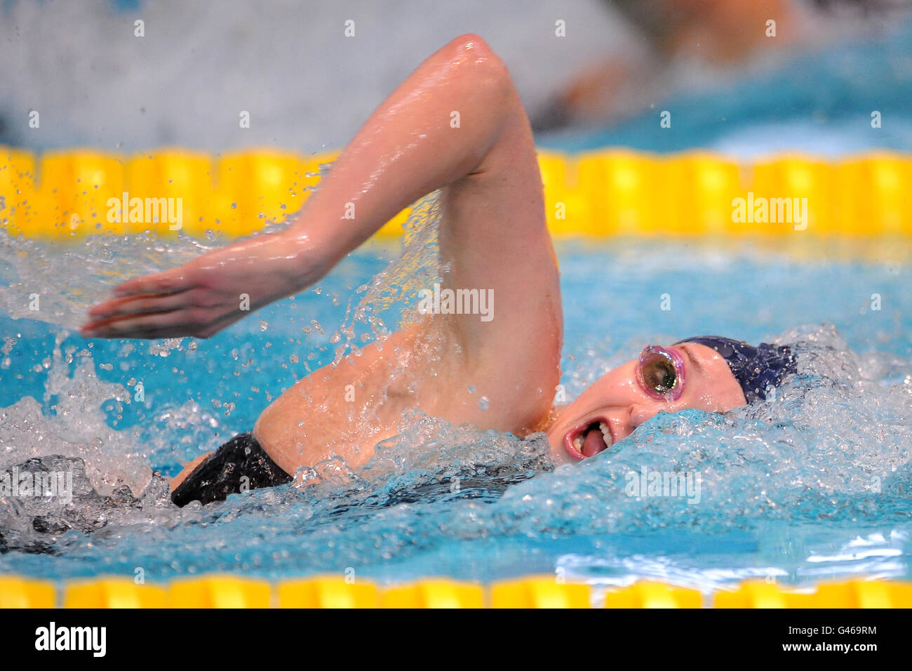Nuoto - 2011 British gas Swimming Championships - Day Three - Manchester Aquatic Centre. Caitlin McClatchey dell'Università di Loughborough durante il suo calore del libero femminile aperto 2100m Foto Stock