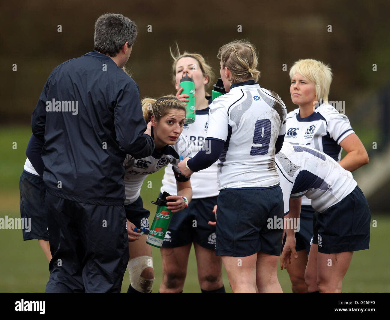 Rugby Union - Donne 6 Nazioni Championship 2011 - Scozia donne v Italia Donne - Meggetland Foto Stock