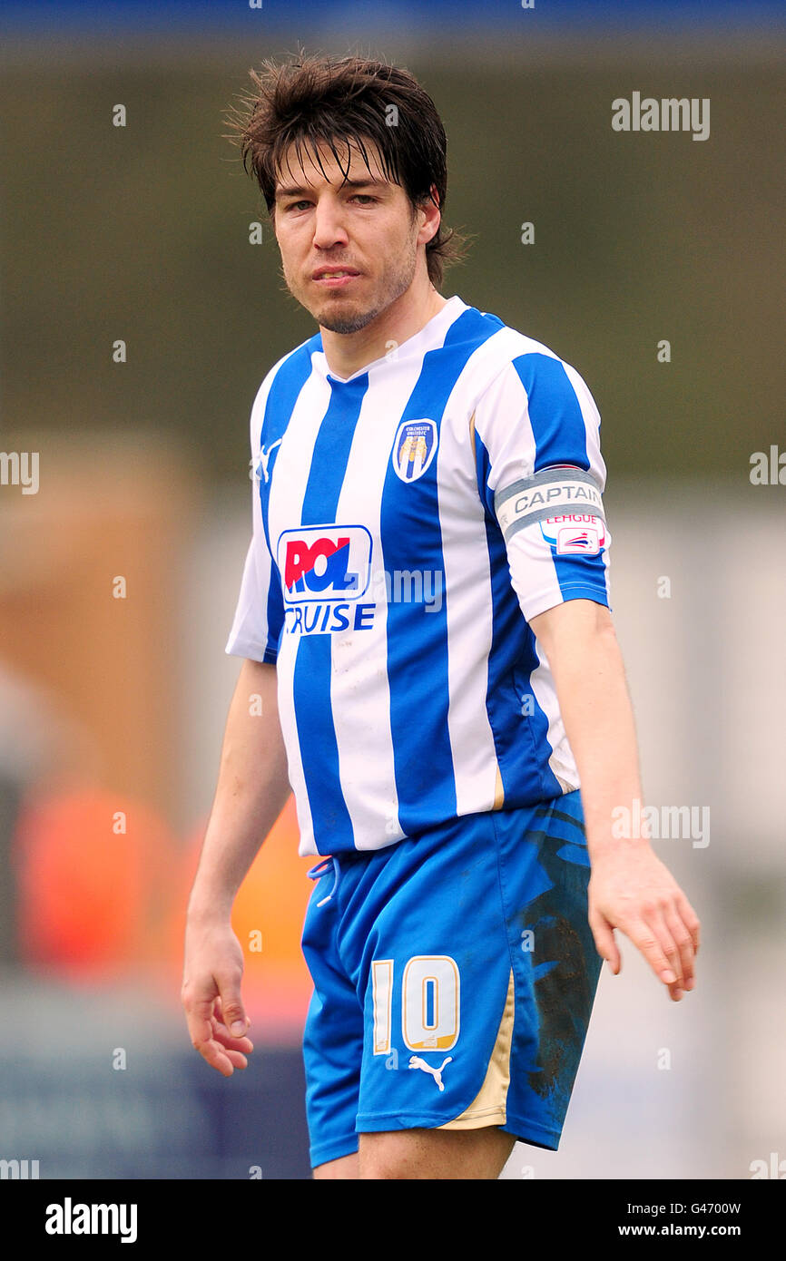 Calcio - Npower Football League One - Colchester United v Exeter City - The Weston Homes Community Stadium. Kemal Izzet, Colchester United Foto Stock