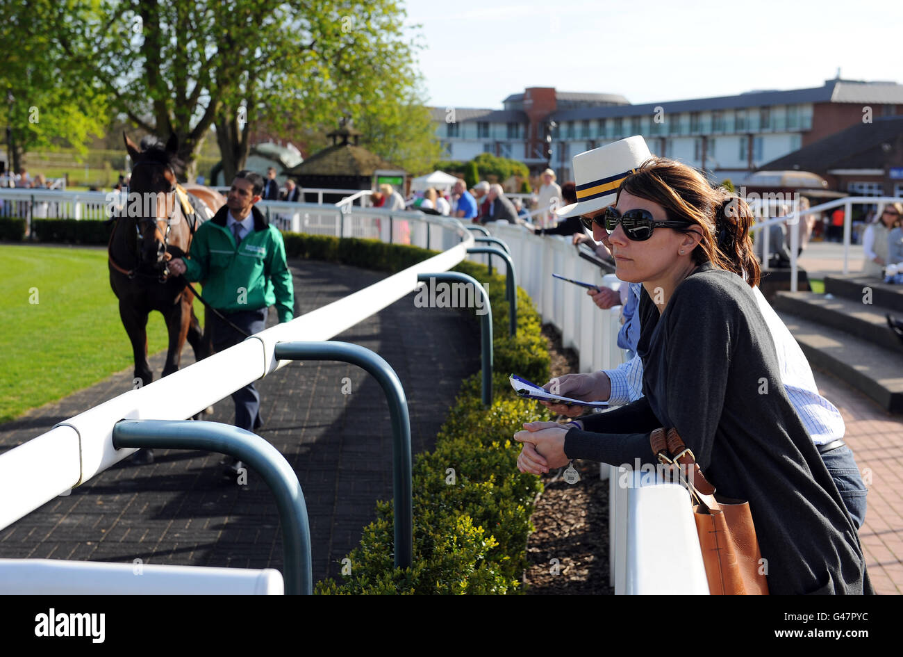 Horse Racing - Molla e per il divertimento di tutta la famiglia giorno - Lingfield Park Racecourse Foto Stock