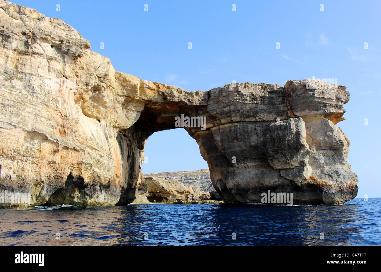 Speriamo che i finanziamenti UE garantirà il futuro di Gozo, Azure Window. Foto Stock