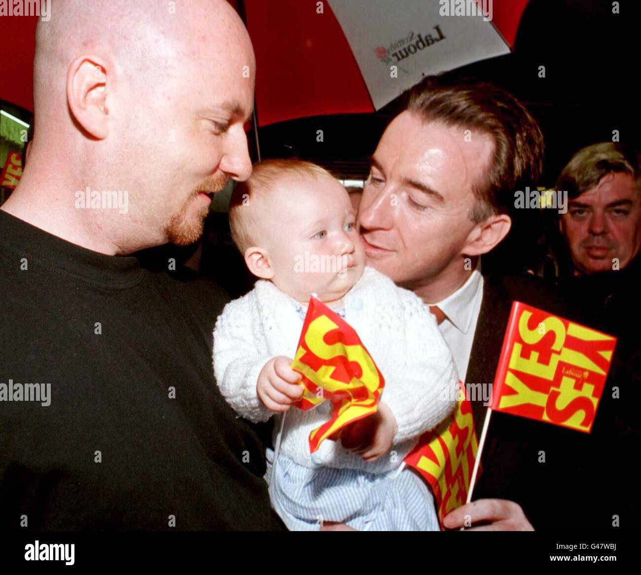 Politica Mandelson Baby Foto Stock