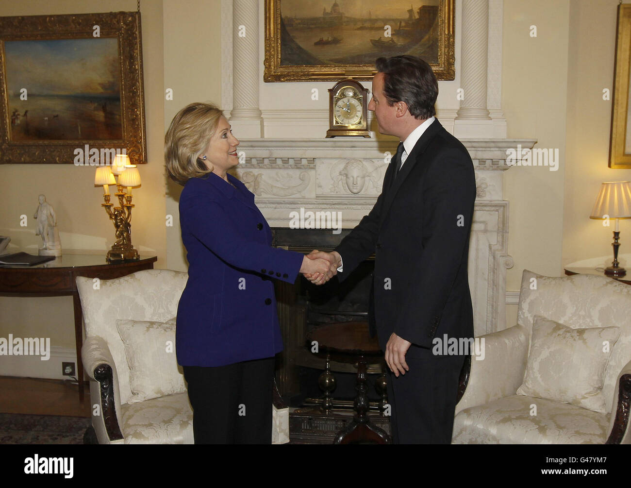 Libia conflitto - conferenza di Londra Foto Stock