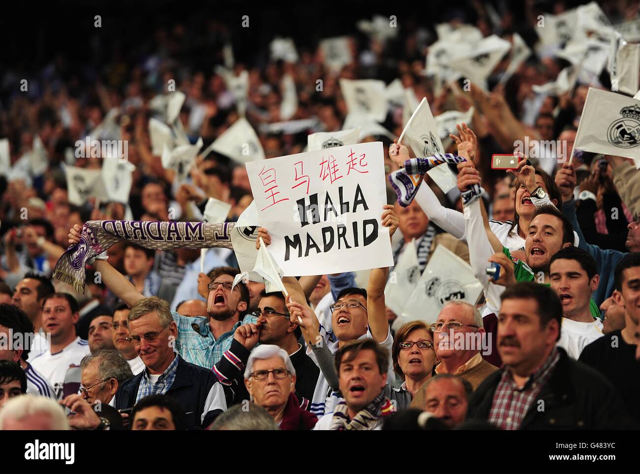 Soccer - UEFA Champions League - Quarti di Finale - Prima tappa - Real Madrid v Tottenham Hotspur - Santiago Bernabeu Foto Stock