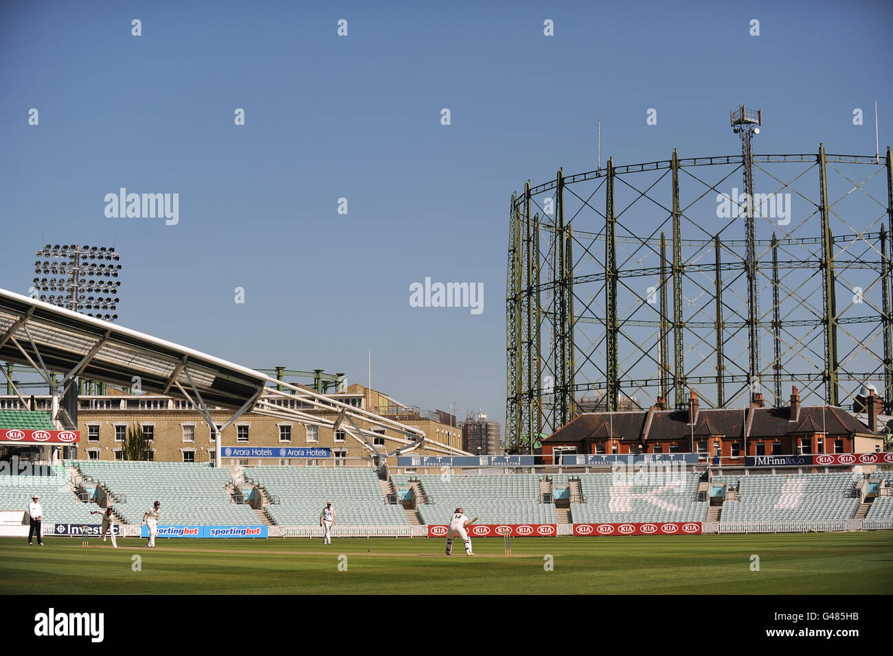Cricket - Liverpool Victoria County Championship - Divisione due - giorno uno - Surrey / Northamptonshire - The Kia Oval. Vista generale del Kia Oval, sede del Surrey County Cricket Club Foto Stock