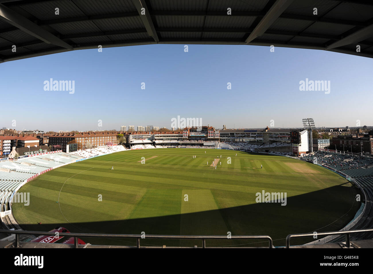 Cricket - Liverpool Victoria County Championship - Divisione due - giorno uno - Surrey / Northamptonshire - The Kia Oval. Vista generale del Kia Oval, sede del Surrey County Cricket Club Foto Stock