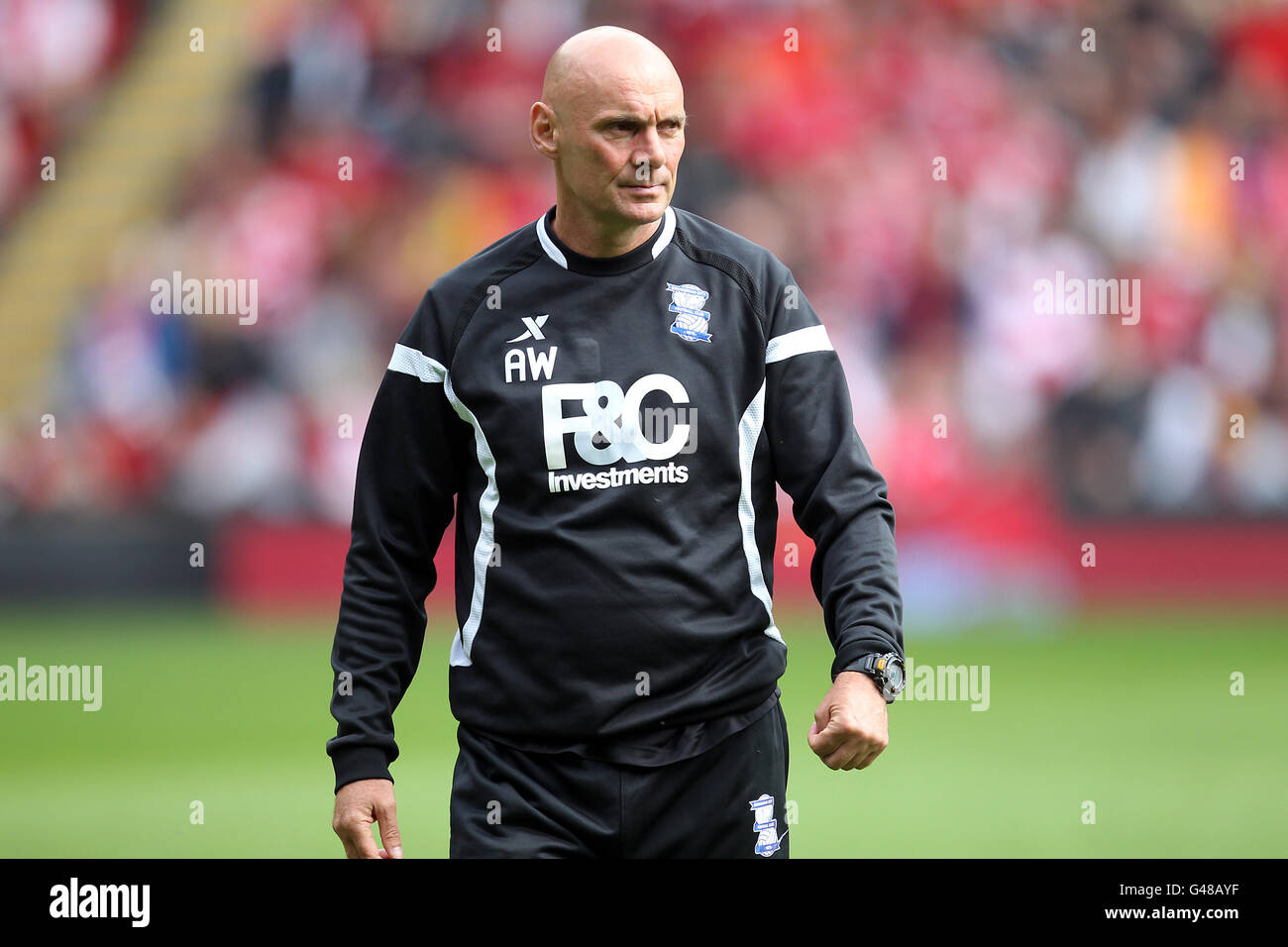 Calcio - Barclays Premier League - Liverpool v Birmingham City - Anfield. Andy Watson, allenatore di squadra di Birmingham City Foto Stock