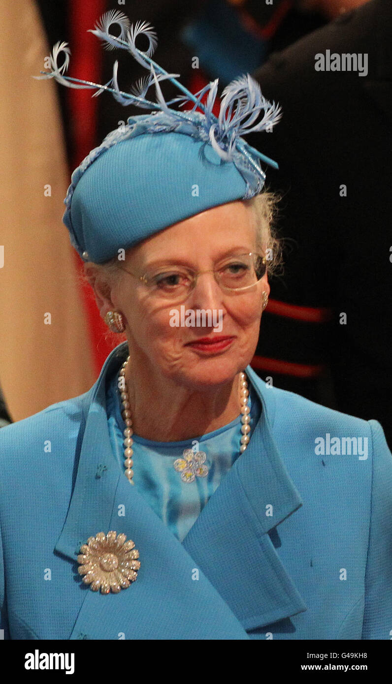 Il matrimonio reale. Regina Margrethe II di Danimarca Foto Stock