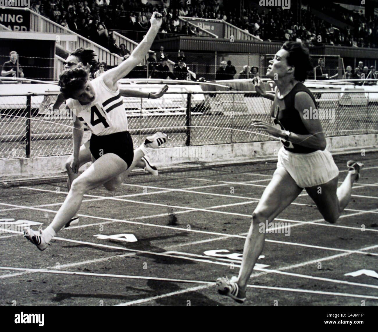 Atletica - Gran Bretagna v Russia - Donne a 100 metri - La città bianca Foto Stock