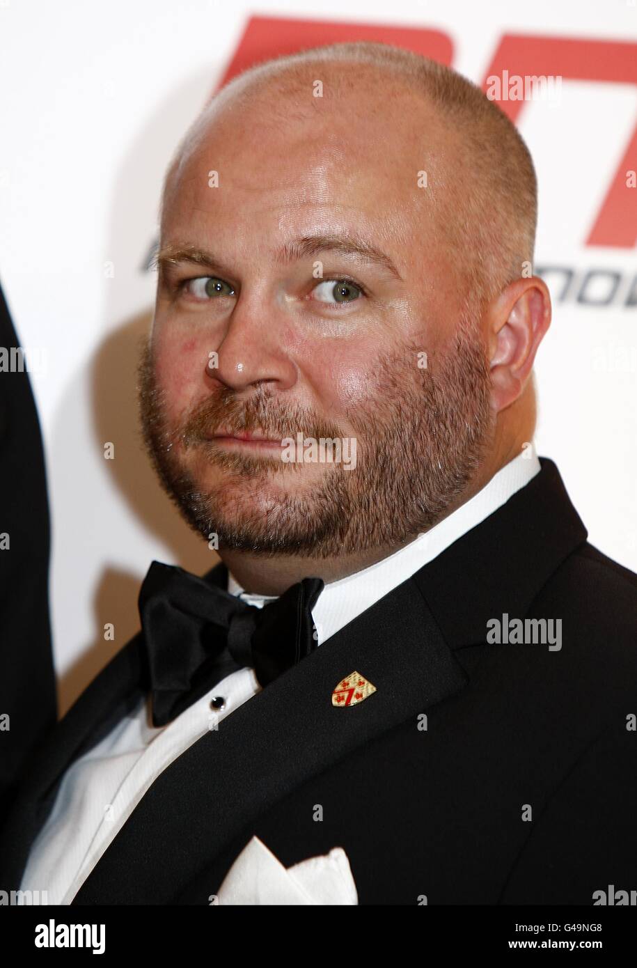 Gareth Unwin con il premio per, al National Movie Awards 2011 a Wembley Arena, Londra Foto Stock