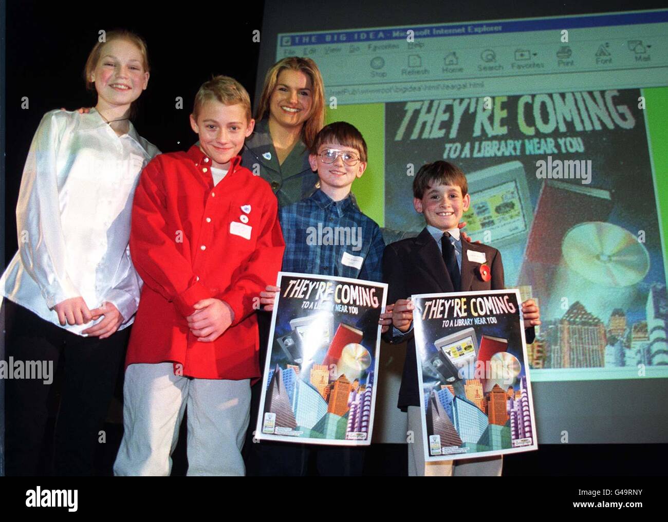 Le biblioteche concorrenza/bambini Foto Stock