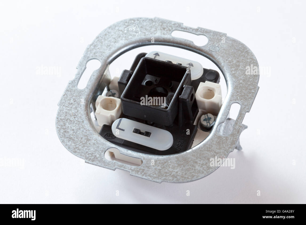 Interruttore della luce per cablaggio interrato Foto Stock