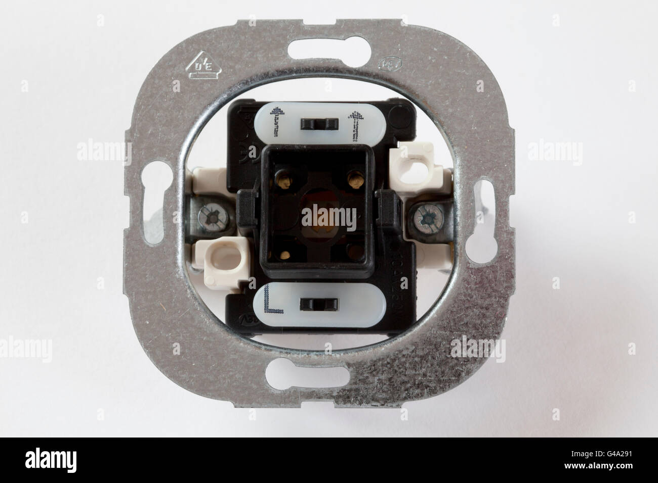 Interruttore della luce per cablaggio interrato Foto Stock