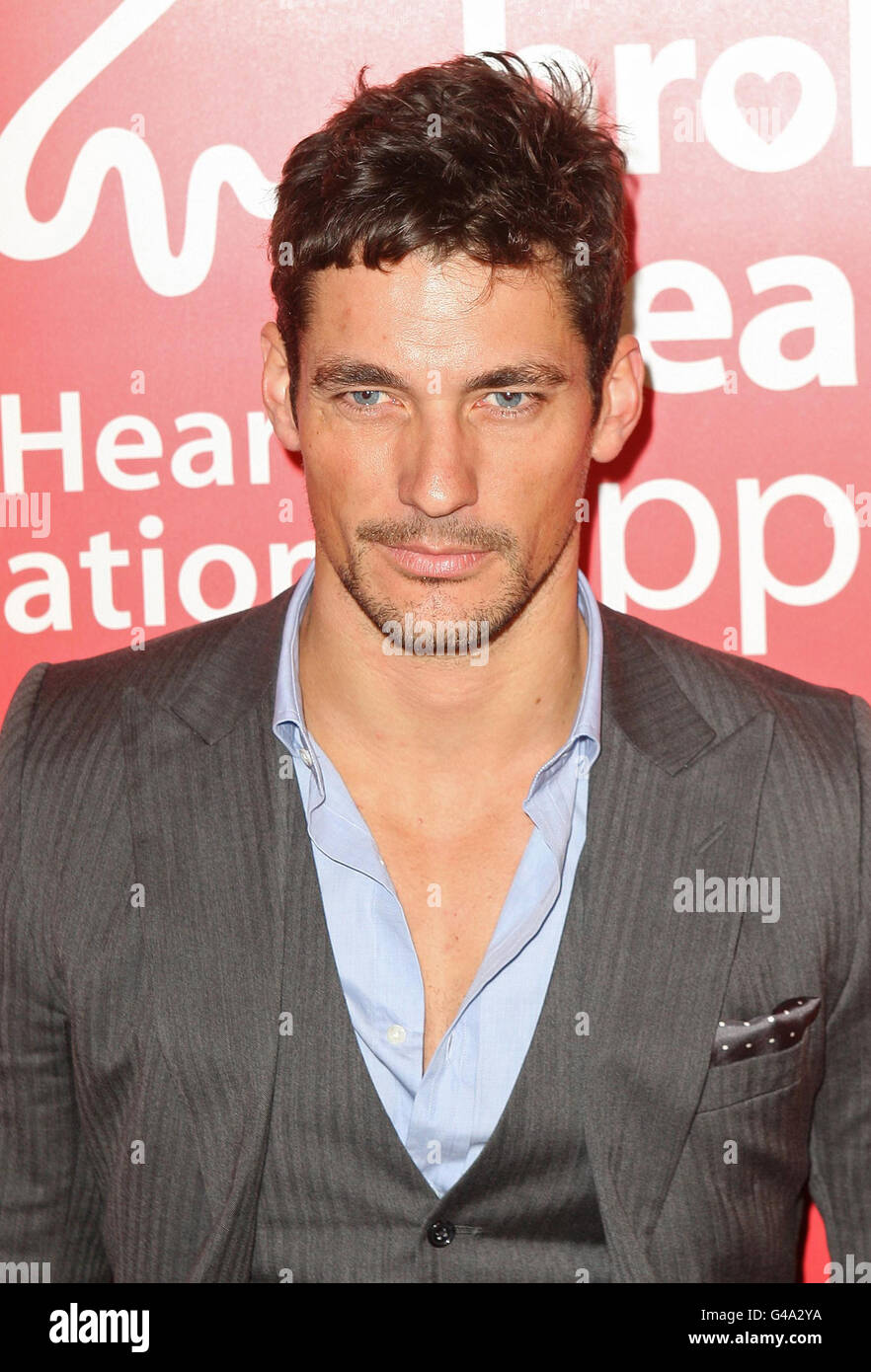 David Gandy arriva al British Heart Foundation 'Tunnel of Love' party, a Victoria House, a Holborn, nel centro di Londra. Foto Stock