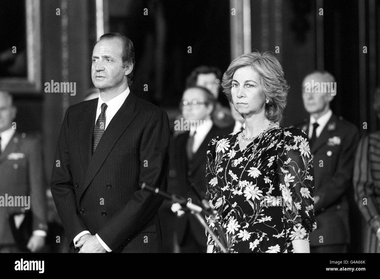 Royalty - il Re Juan Carlos e la regina Sofia Foto Stock