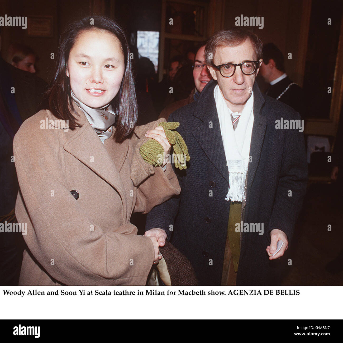 Woody Allen e presto Yi al Teatro alla Scala in Milano per una mostra di Macbeth Foto Stock
